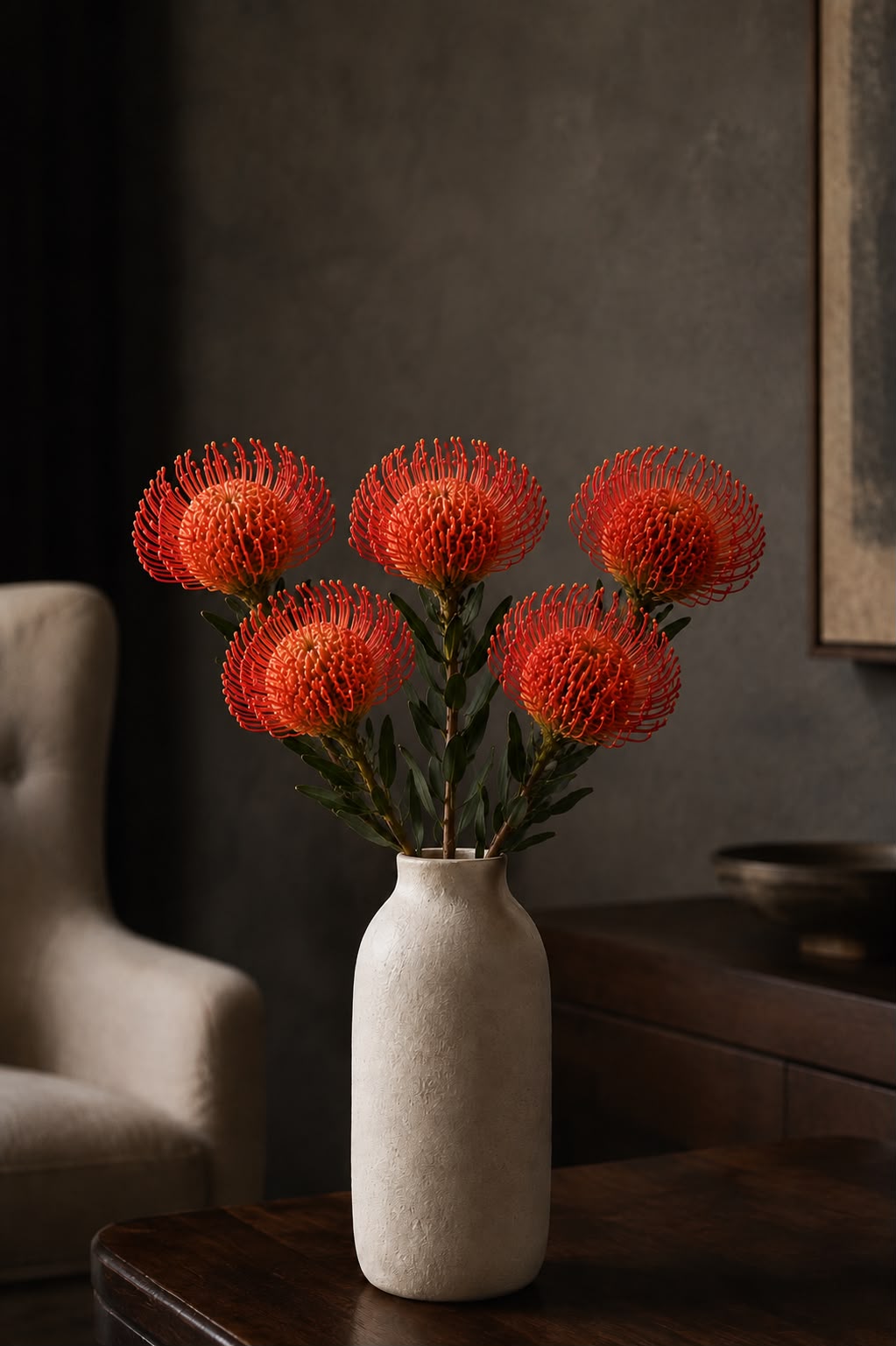 Pincushion protea (Red)