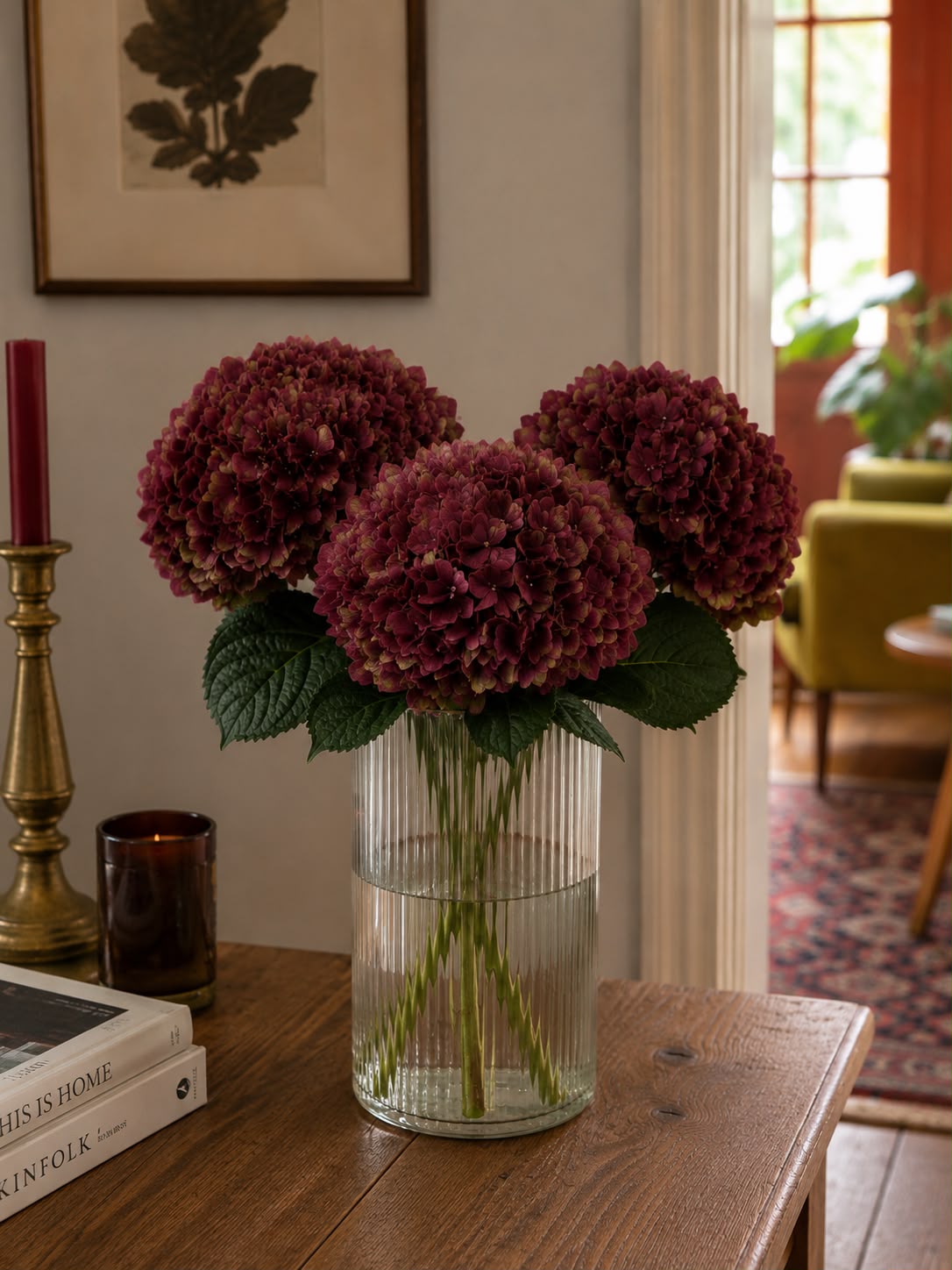 Hydrangea (Burgundy)