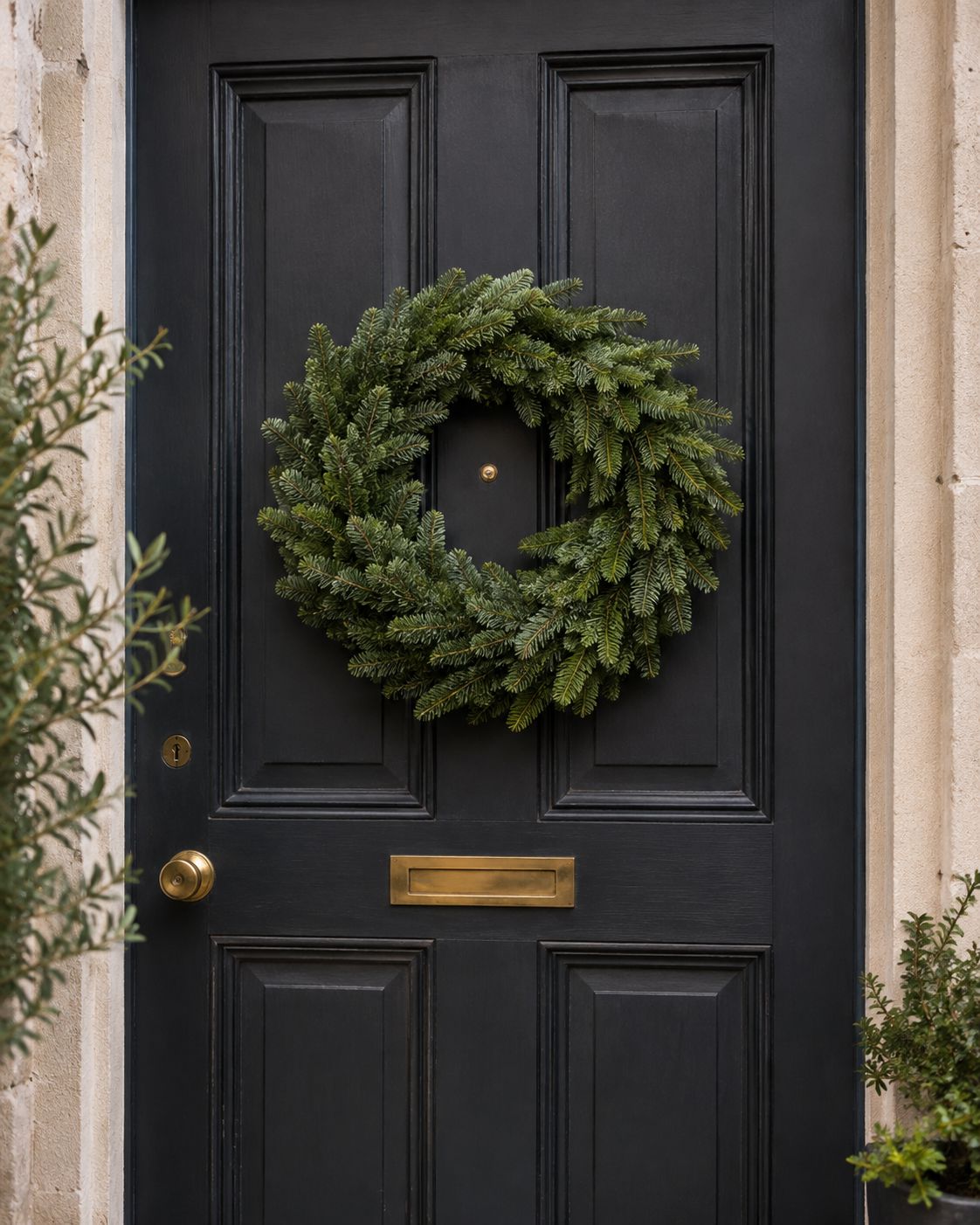 Blue Pine Wreath