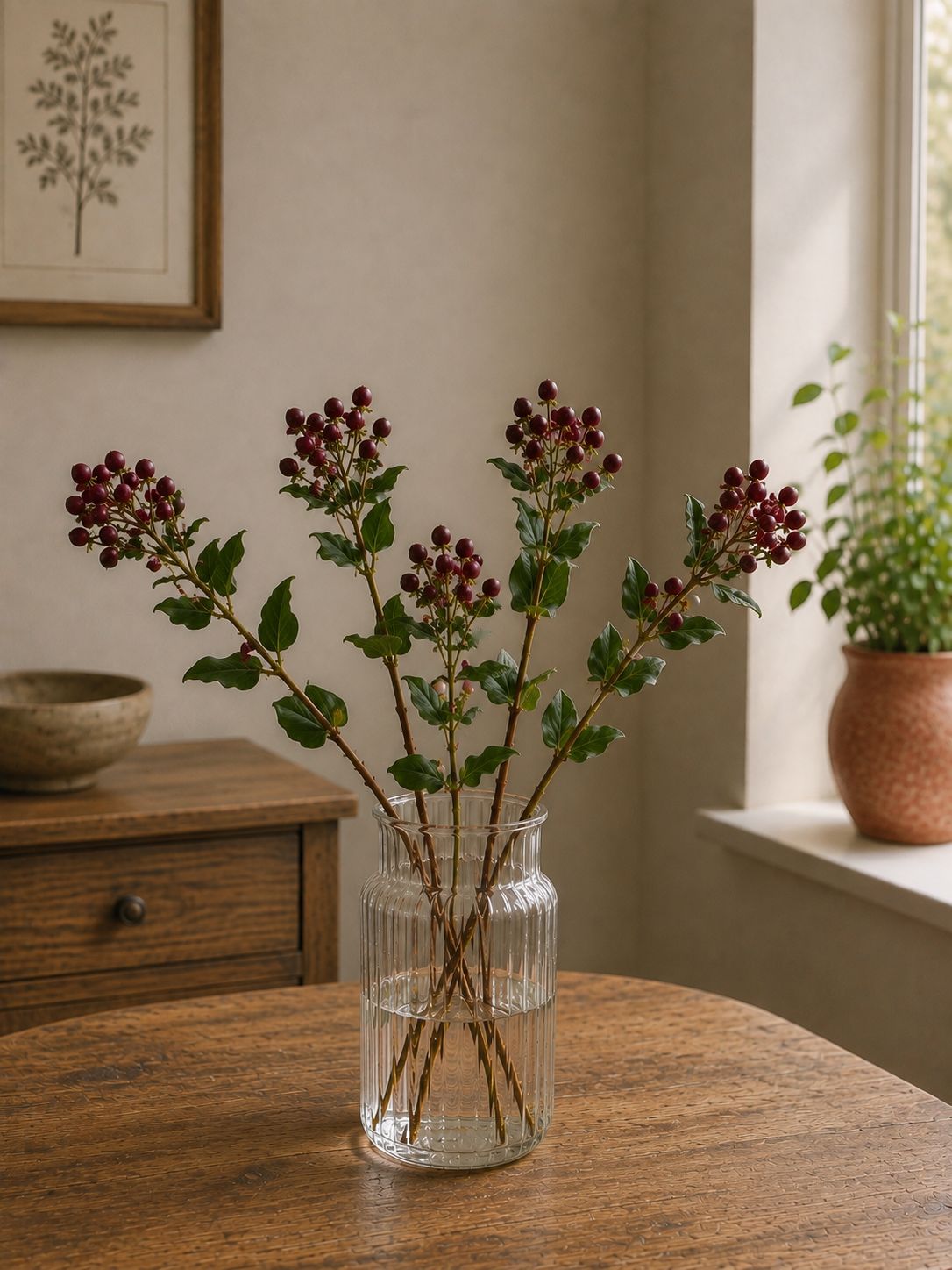 Hypericum Berry (Burgandy)