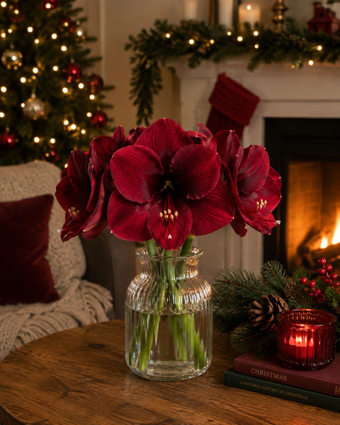 Amaryllis (Burgundy)