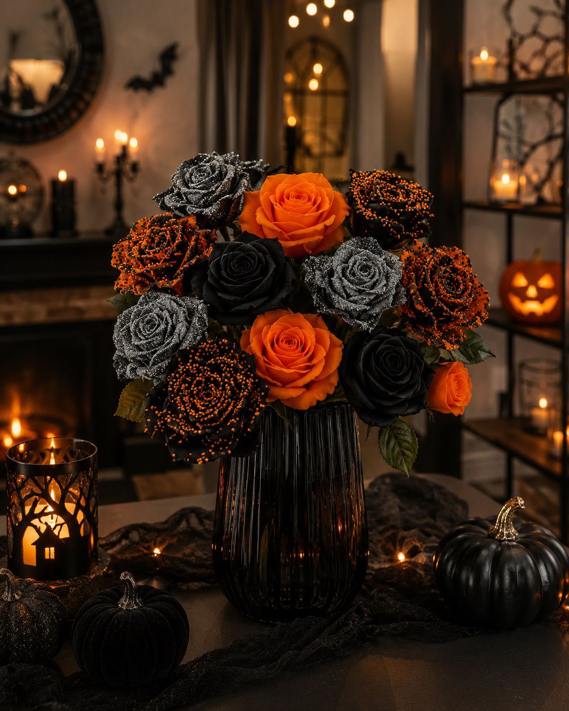 Halloween Waxed Roses