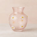 Blush Pink Daisy Glass Vase